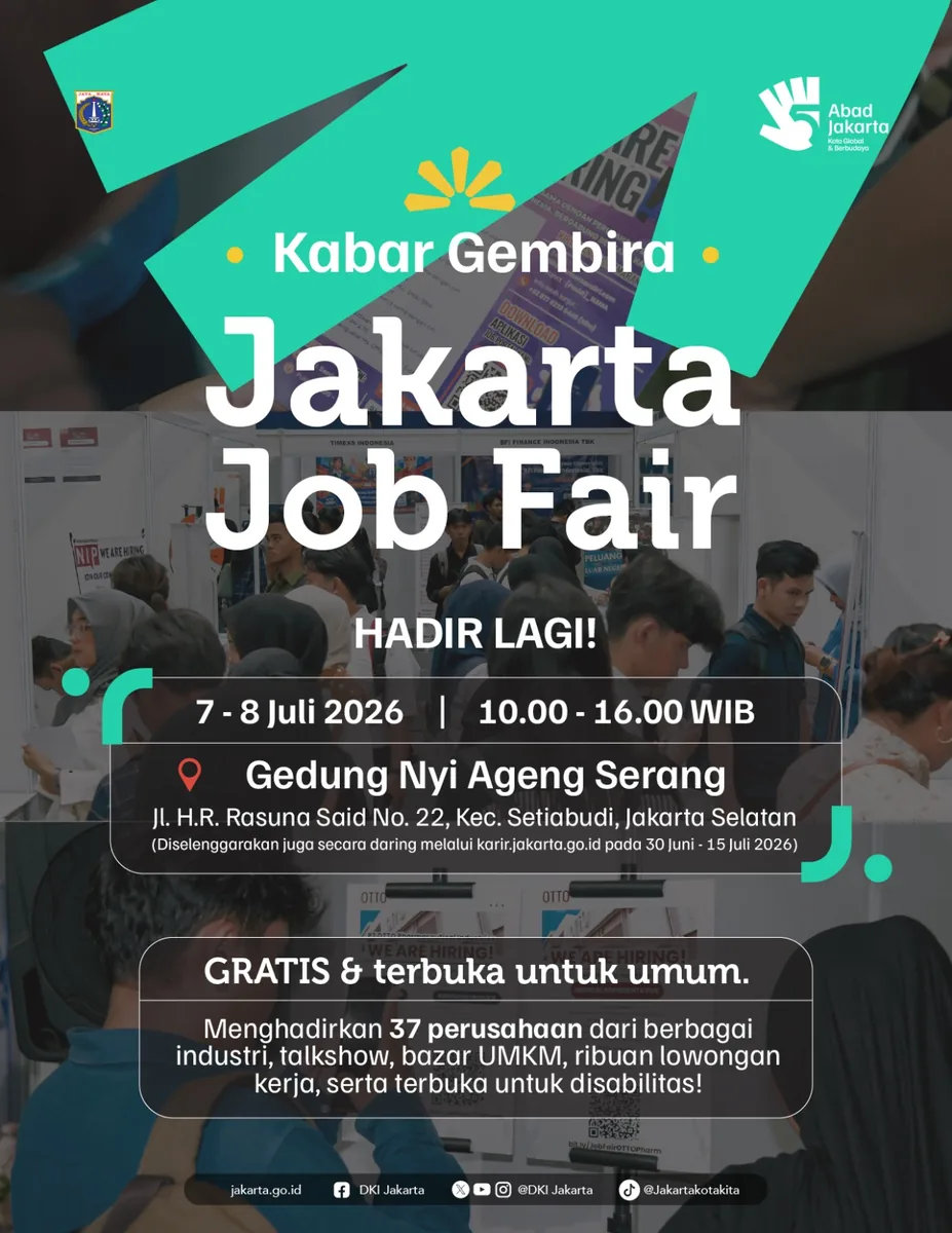 Job Fair Kabupaten Pasaman Barat 2026 (Suku Dinas TKTE Wilayah Kabupaten Pasaman Barat Barat) : 7-8 Juli 2026